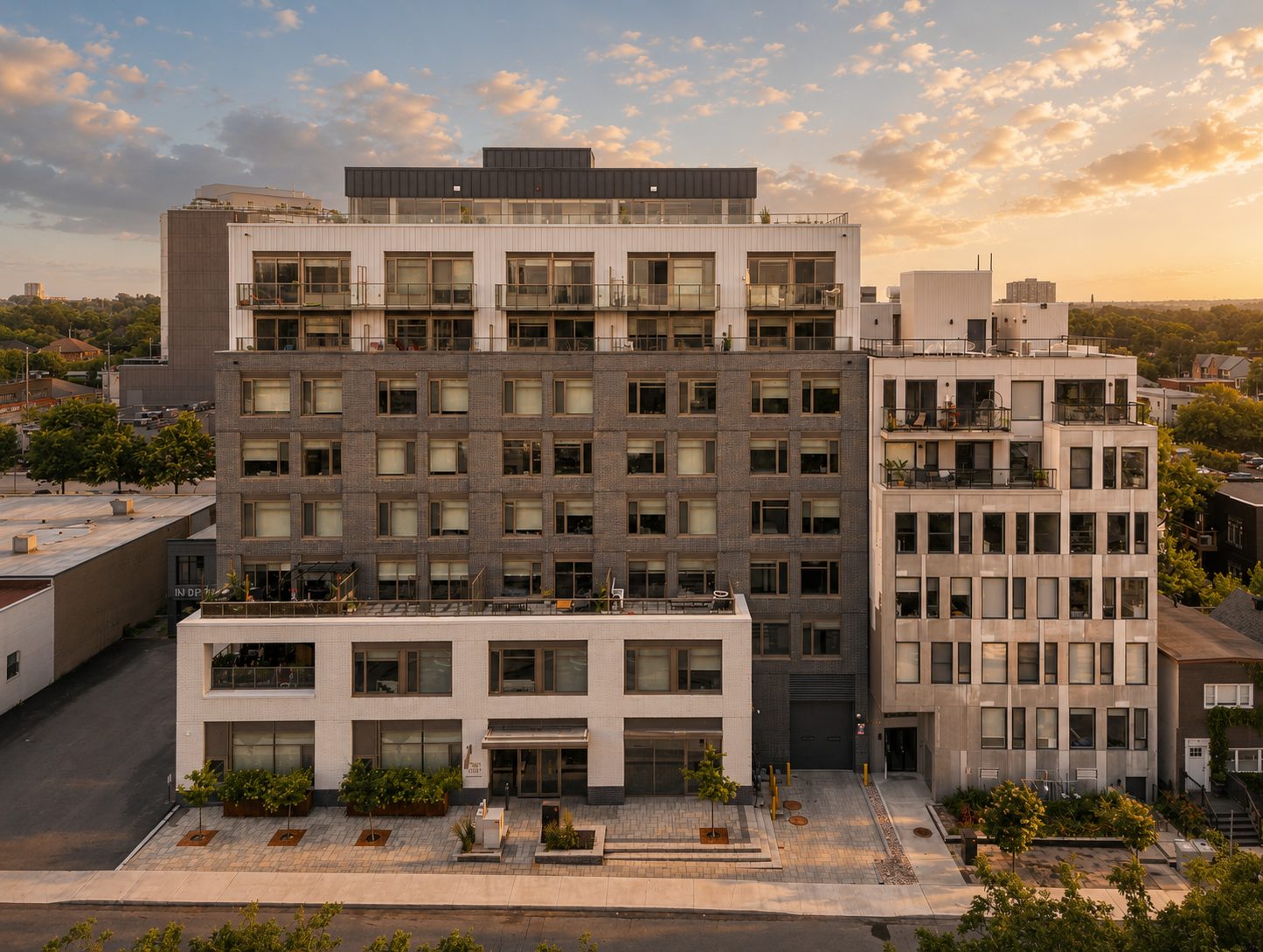 Canvas Lofts building exterior at 18 Hamilton Ave N
